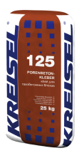 Клей для газобетонных блоков Kreisel 125, 25кг
