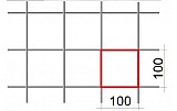 Сетка сварная армирующая ВР-1 100x100x3мм, 2x1м