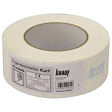Banda ramforsata Knauf Kurt pentru rosturi la gips carton, 50mm x 25m