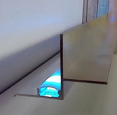 Алюминиевый профиль теневого шва 40мм АПТШ MAXI LED, 3м