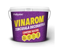 Декоративная штукатурка VINAROM R15 (короед) белая, 25кг