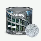 Грунт-эмаль 3 в 1 молотковый эффект Miks Color серебристый 0.65кг