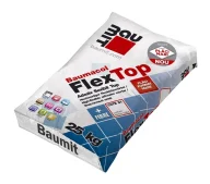 Эластичный клей Baumit FlexTop Fibre 25кг с фиброволокном S1